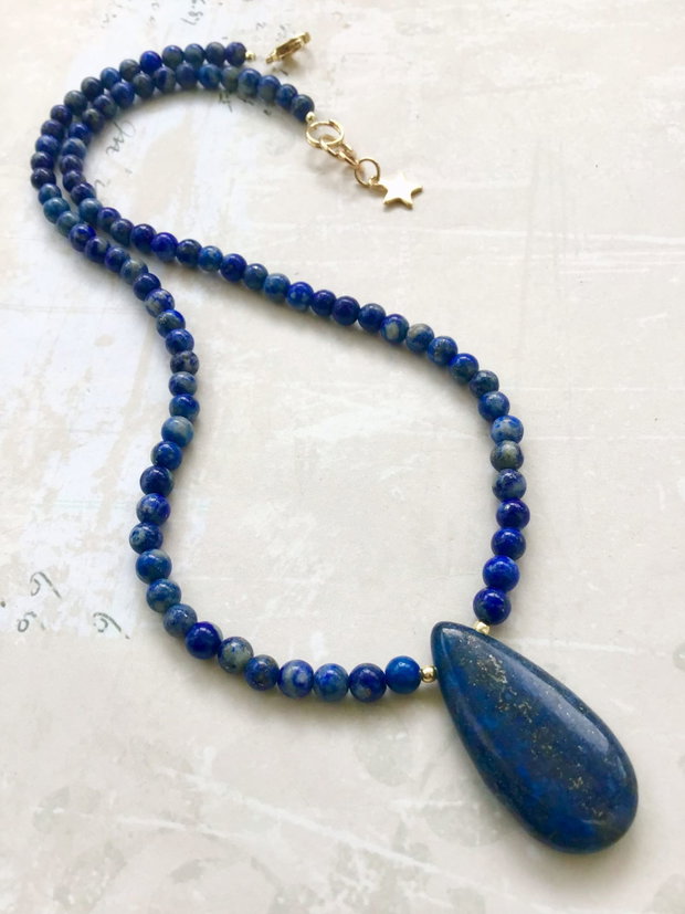 Colier CHOKER lapis lazuli