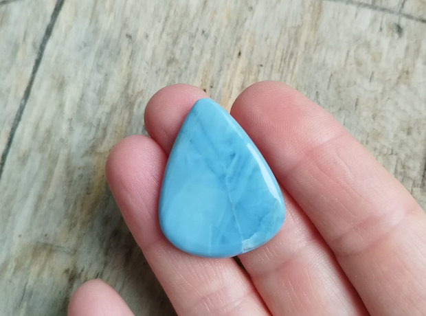 Cabochon opal albastru, 34x27 mm