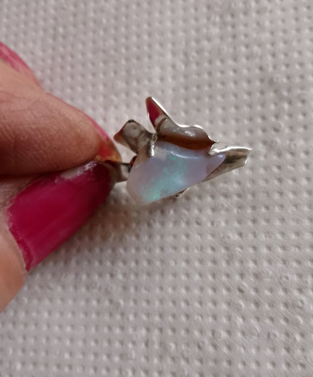 Pandantiv argint și opal etiopian