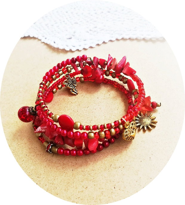 bratara boho spirala rosie aurie