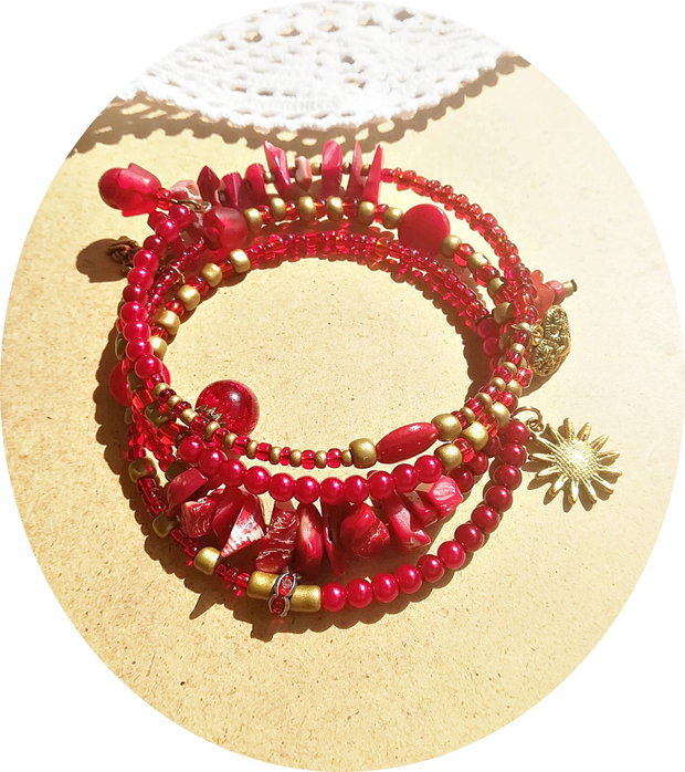 bratara boho spirala rosie aurie