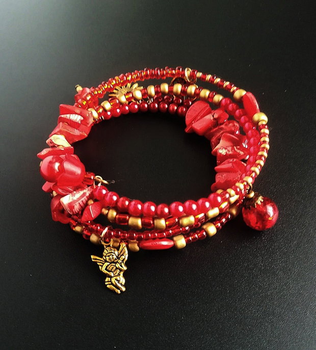 bratara boho spirala rosie aurie