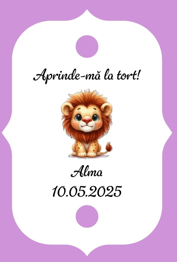 Eticheta artificii tort botez/Onomastica/ Artificii tort cu eticheta personalizata