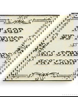 Placheta decorativa" In God We Trust "