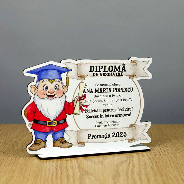 Trofeu personalizat - model Pitic