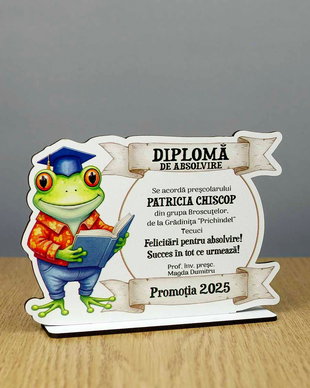 Trofeu personalizat - model Broscuta