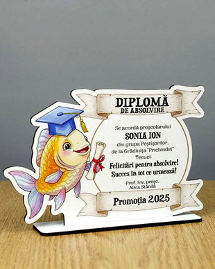 Trofeu personalizat - model Pestisor
