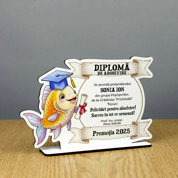 Trofeu personalizat - model Pestisor