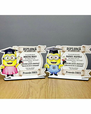 Trofeu personalizat - model Minioni