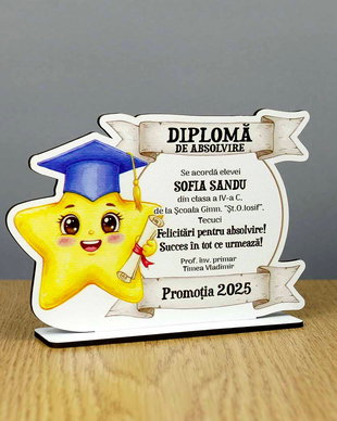Trofeu personalizat - model Steluta
