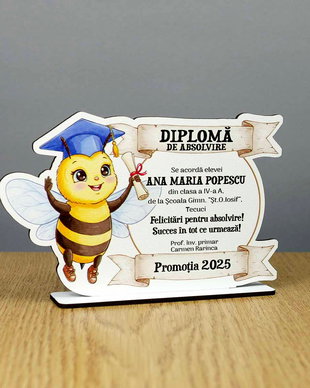 trofeu personalizat - model Albinuta