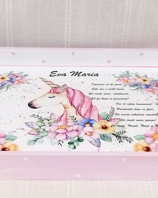 Tavita de mot cu unicorn