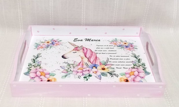 Tavita de mot cu unicorn