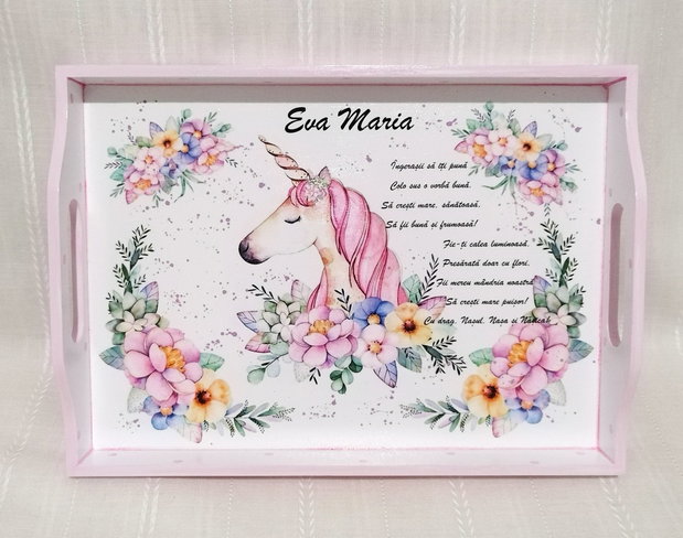 Tavita de mot cu unicorn