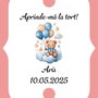 Eticheta artificii tort botez/Onomastica/ Artificii tort cu eticheta personalizata