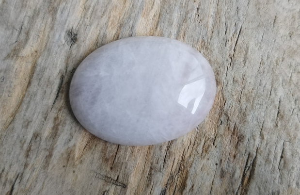 Cabochon cuart roz, 40x30x7 mm