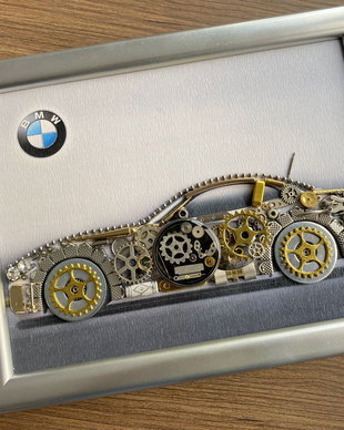 BMW Cod M 679・Decoratiune birou・Cadouri personalizate pentru bărbați・Decor vintage pentru birou・Cadouri deosebite pentru bărbați