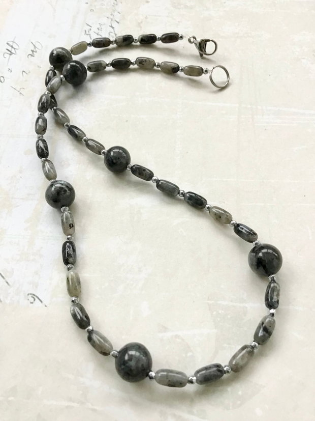Colier CHOKER labradorit norvegian