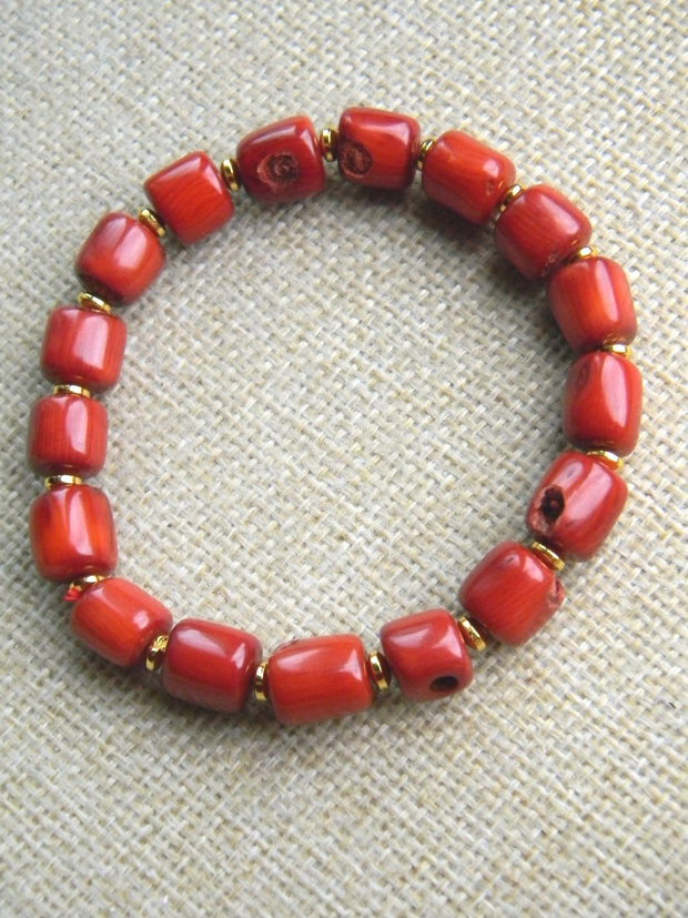 Bratara margele coral (MN14)