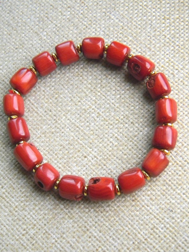 Bratara margele coral (MN14)