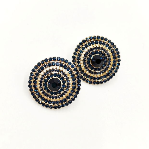 Cercei rotunzi Royal Midnight, 4477