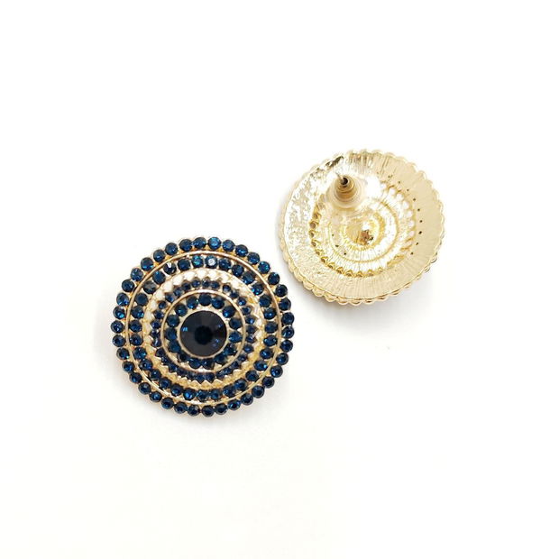 Cercei rotunzi Royal Midnight, 4477