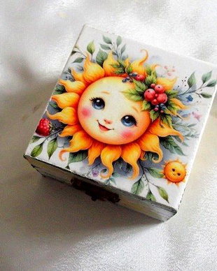 cutie lemn decorata 48123