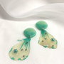 cercei handmade unicat din rasina si flori naturale 00085