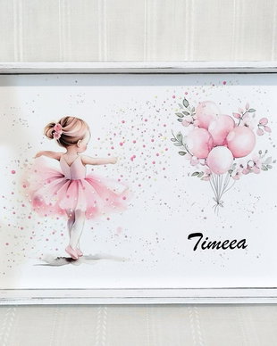 Tavita de mot fetita cu balerina