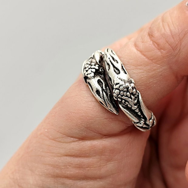 Inel metalic barbatesc, dragon spirit, Inz062