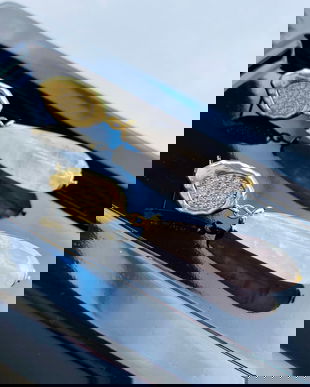 Cercei din alama placati cu aur si picaturi din cuart roz