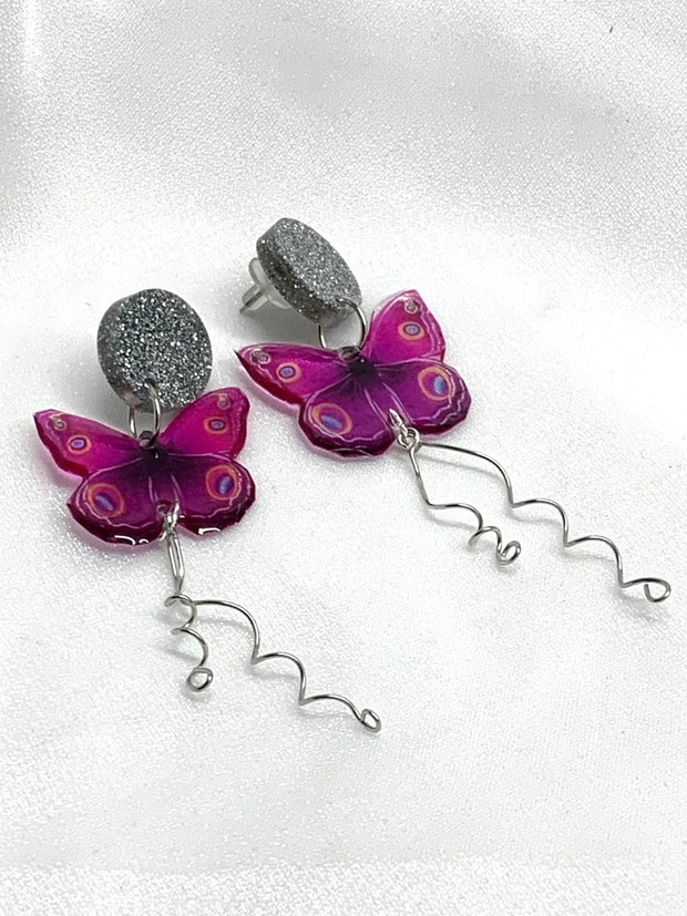 cercei handmade unicat -model fluturi 00102