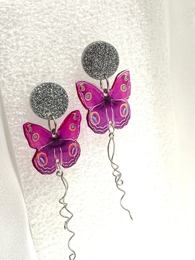 cercei handmade unicat -model fluturi 00102