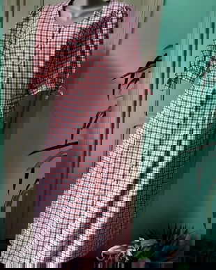 Rochie cadrilata bumbac