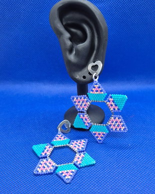 Cercei hexagon "Love for the sea"