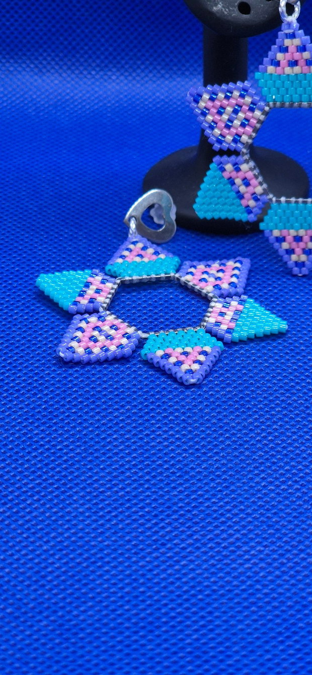 Cercei hexagon "Love for the sea"