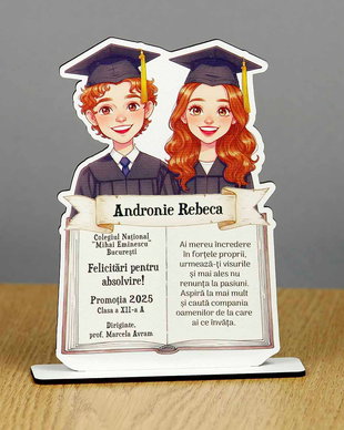 Trofeu personalizat Absolventi