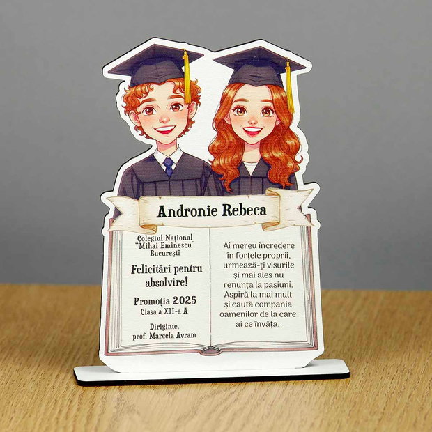 Trofeu personalizat Absolventi