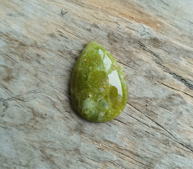 Cabochon opal verde, 28x19 mm