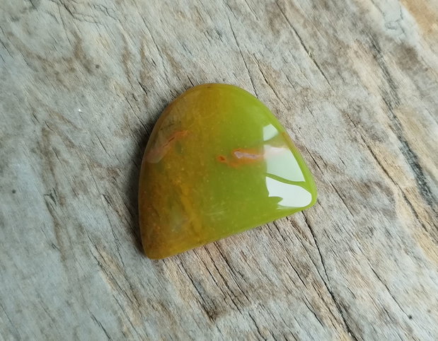 Cabochon opal verde, 25x22 mm
