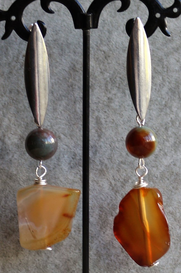 Cercei cu agate