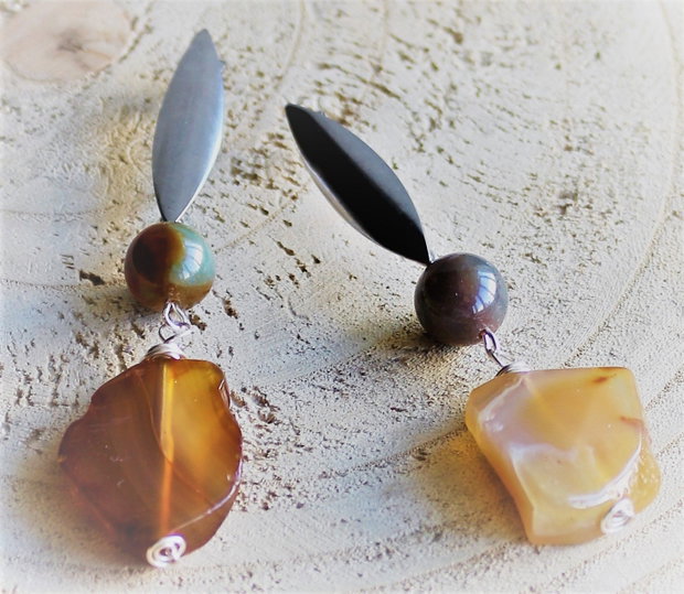 Cercei cu agate