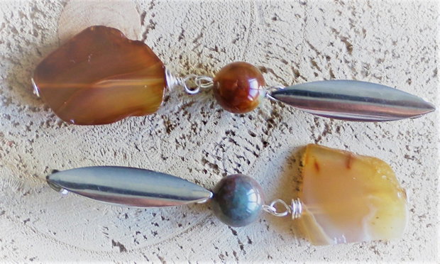 Cercei cu agate