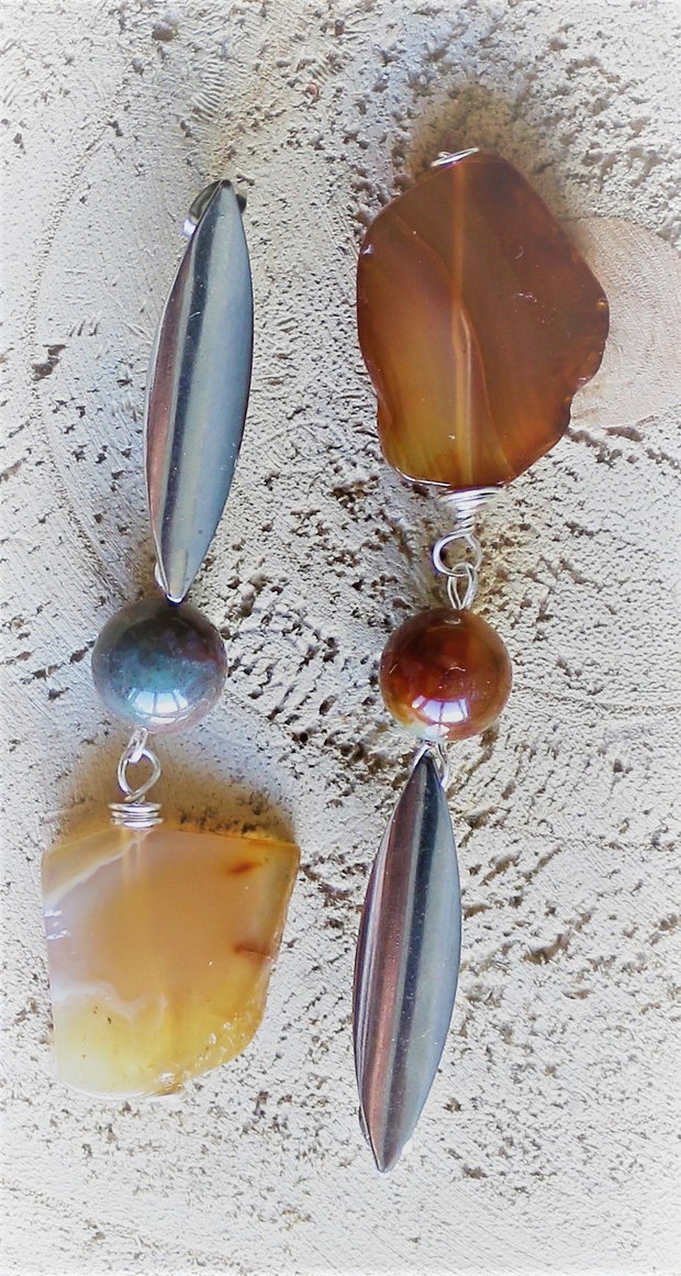 Cercei cu agate
