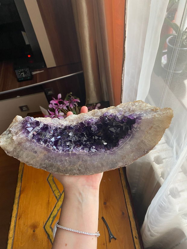Geodă de Ametist Naturală de 2,7 kg - Piesă Unicã si Impresionantă