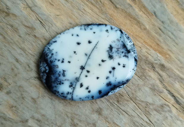 Cabochon opal dendritic, 50x38 mm