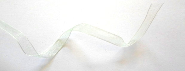 Panglica organza blue transparent