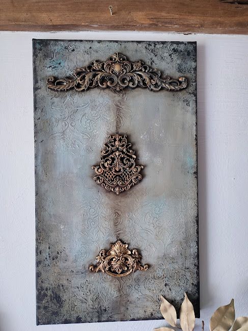 Eleganță și Profunzime-Tablou Mixed Media Unicat