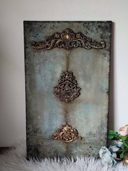 Eleganță și Profunzime-Tablou Mixed Media Unicat