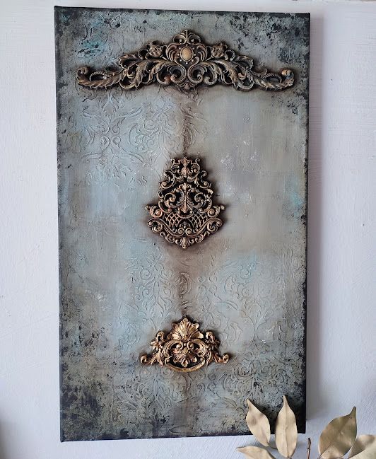 Eleganță și Profunzime-Tablou Mixed Media Unicat